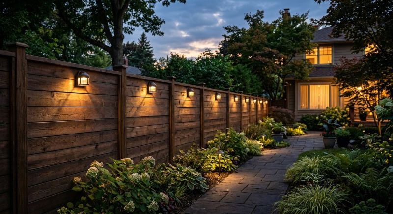 Fence Lighting Installation in Olathe, KS