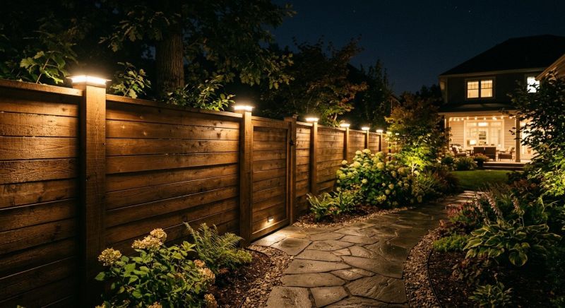 Fence Lighting Installation in Prescott Valley, AZ