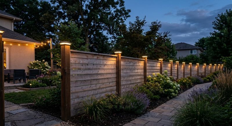 Fence Lighting Installation in Heber City, UT