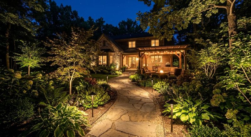 Garden Lighting Installation in Heber City, UT