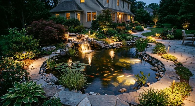 Pond Lighting Installation in Utah County, UT