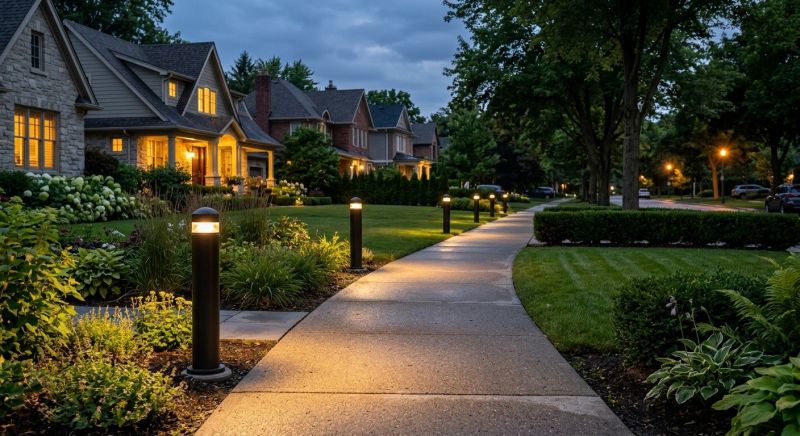 Sidewalk Lighting Installation in Orem, UT