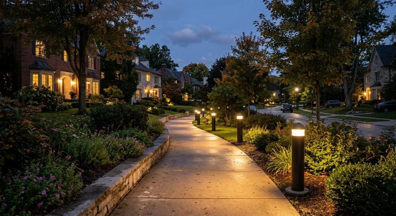 Sidewalk Lighting Installation in Honolulu, HI