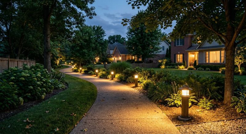 Sidewalk Lighting Installation in Provo, UT