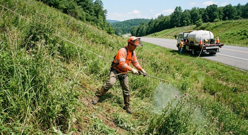 Slope Weed Control in Rockwall, TX