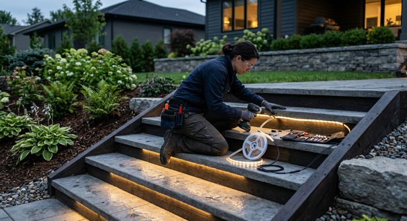 Step Lighting Installation in Utah County, UT